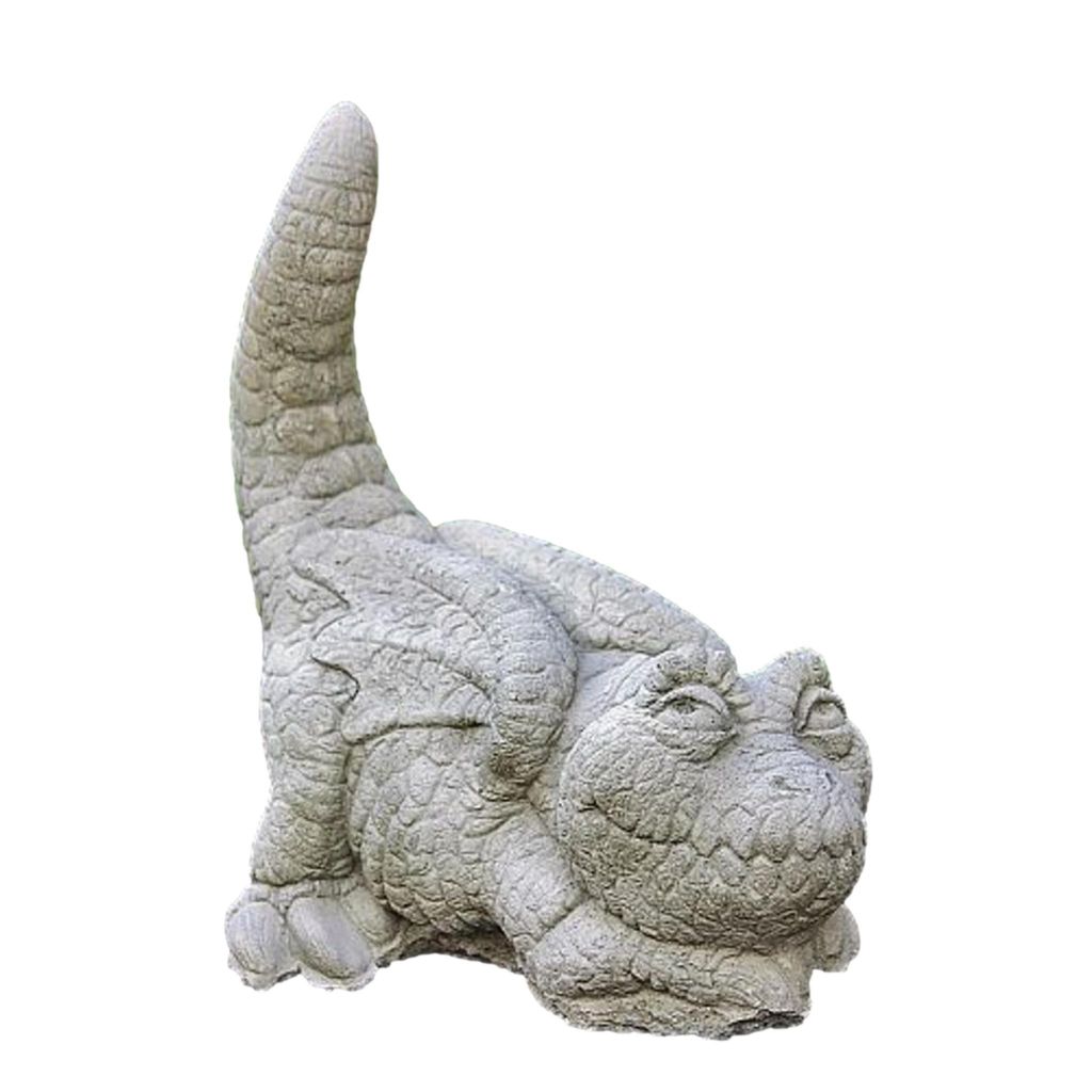 Schöner Drache Sweety Figur für den Garten zur Dekoration aus Steinguss Neu Frostfest Witterungsbeständig Tierfigur zur Gartengestaltung SU-832