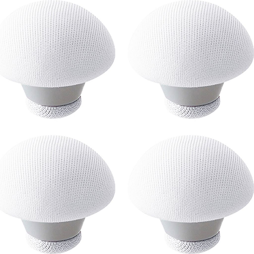 4pcs/Set Bettlaken Clips Pilzform einfach zu verwendendem Stoff nicht rutscher Quilthalter Schlafzimmerzubehör-Weiß