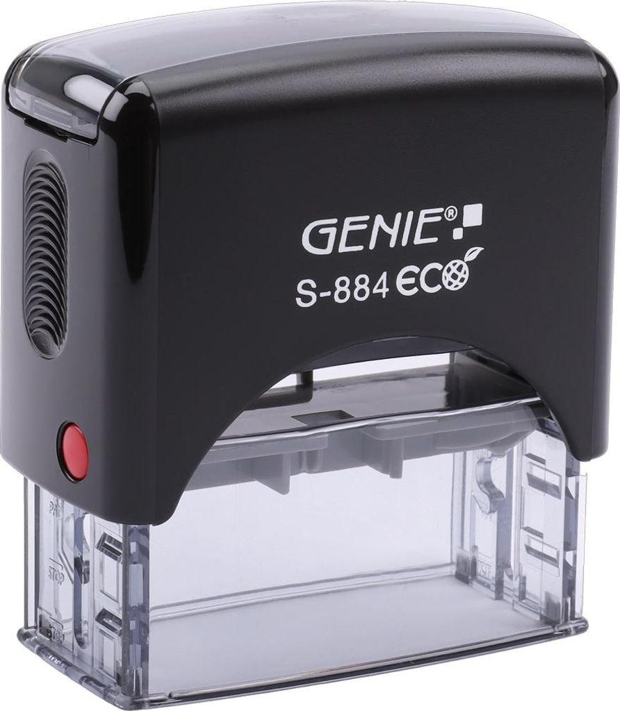 Genie S-884 Eco Selbstfärbender Stempel-Set bis 5 Zeilen zum selbstsetzen