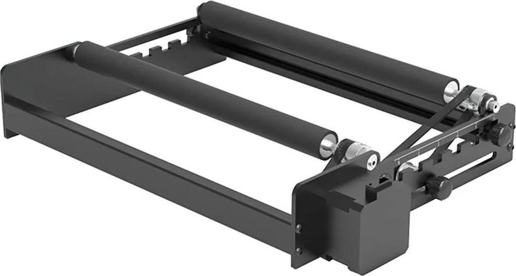 Rotationsrolle für Lasergravur - Dreheinheit - Gravur-Durchmesser 6–200 mm - 360° Rotation - Für zylindrische Objekte, Gläser, Becher, Flasch...