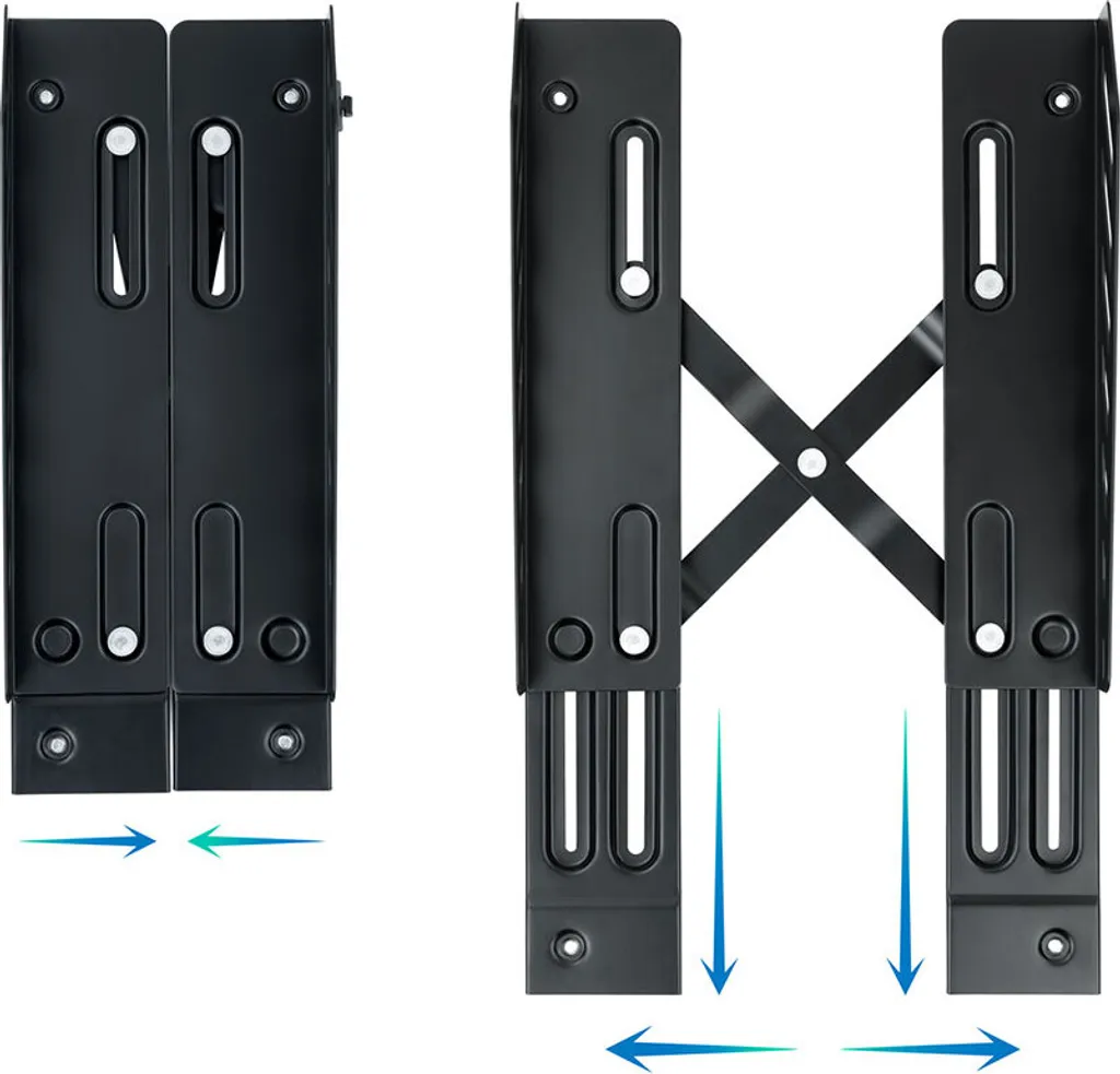 TooQ UMCS0024-B Support Unité Centrale Réglable Argenté One Size - 2