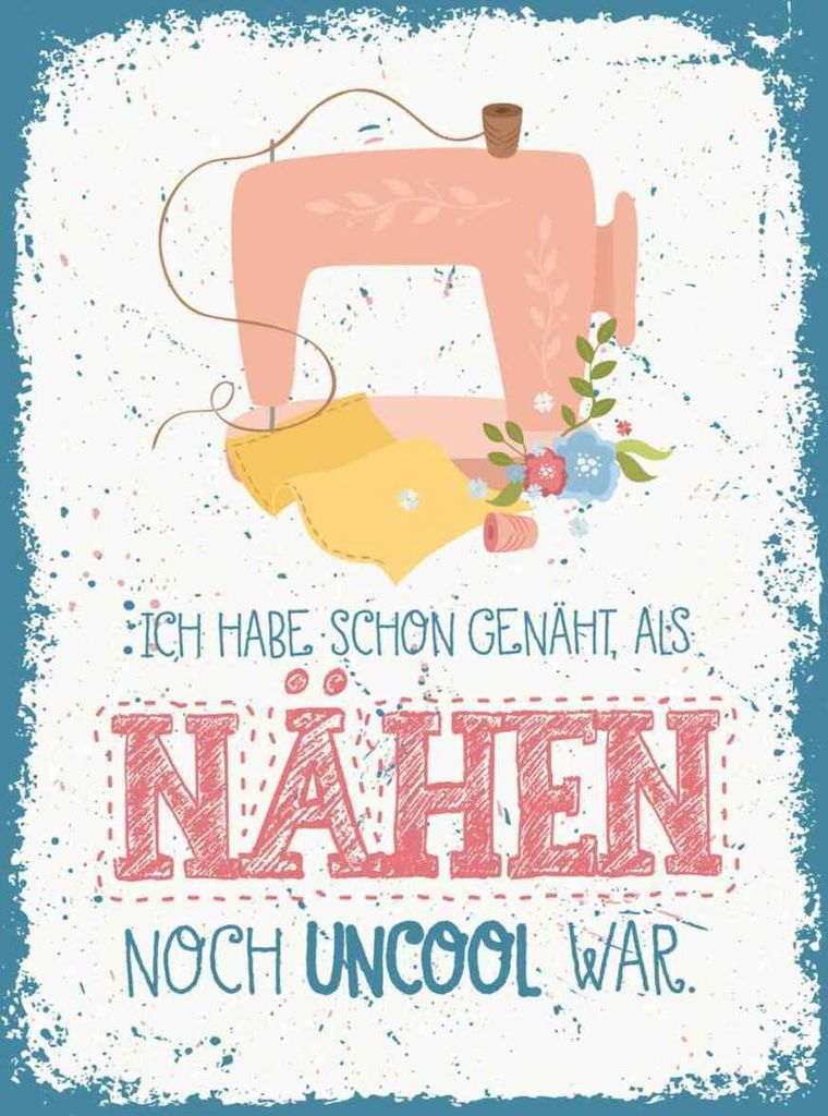 vianmo Holzschild 40x30 cm NÄHEN habe schon genäht als Sport Hobby