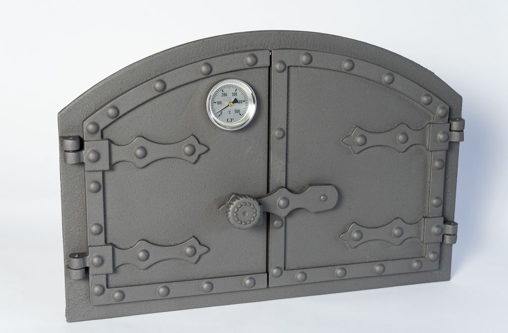 SEZAM - 53x36cm - Porta del forno in ghisa a due ante con Immagine del prodotto 