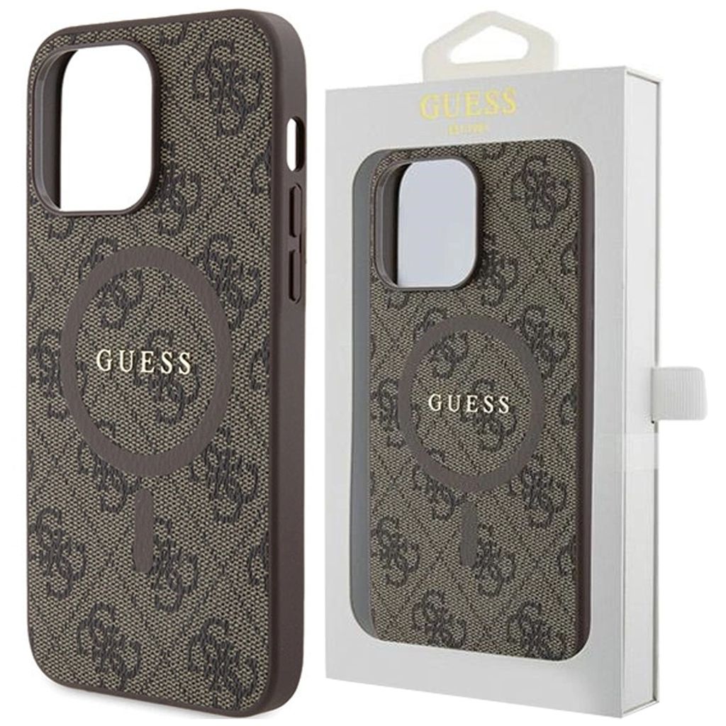 Guess GUHMP15LG4GFRW iPhone 15 Pro 6.1 brązowy/brown Zdjęcie produktu 