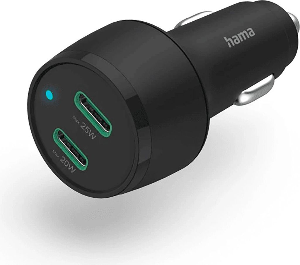 Hama Auto Ladegerät 45W USB C PD Qualcomm Quick Charge