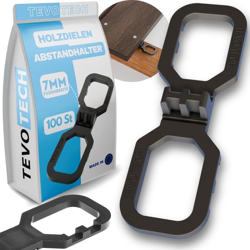 TevoTech Distančné podložky pod terasové dosky, 7 mm, WPC, Obrázok produktu 