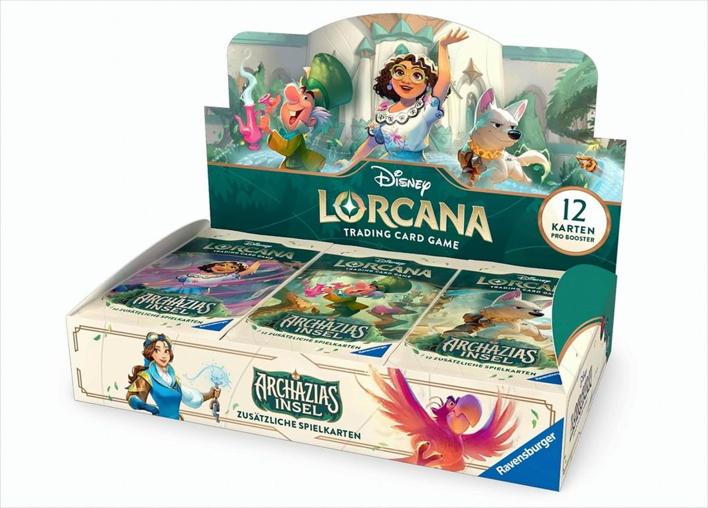 Ravensburger Adventskalender|Ravensburger Disney Lorcana Trading Card Game: Archazias Insel - Booster Display mit 24 Booster Packs (Deutsch)