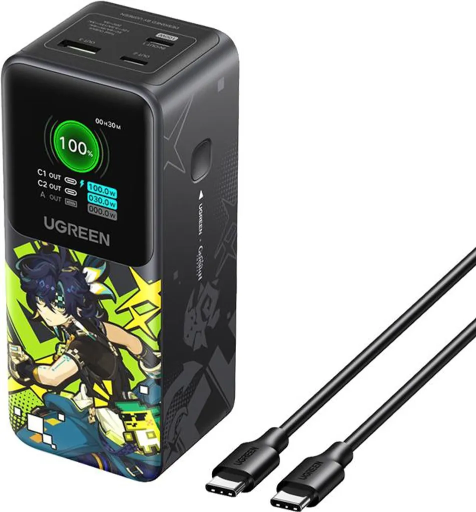Power Bank Ugreen 20000 mAh 130W Charge Rapide pour Ordinateur Portable