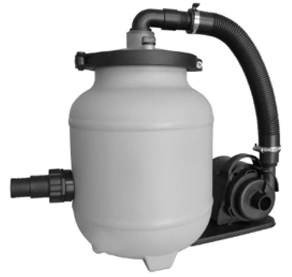 A standalone product shot of a pool filter system.