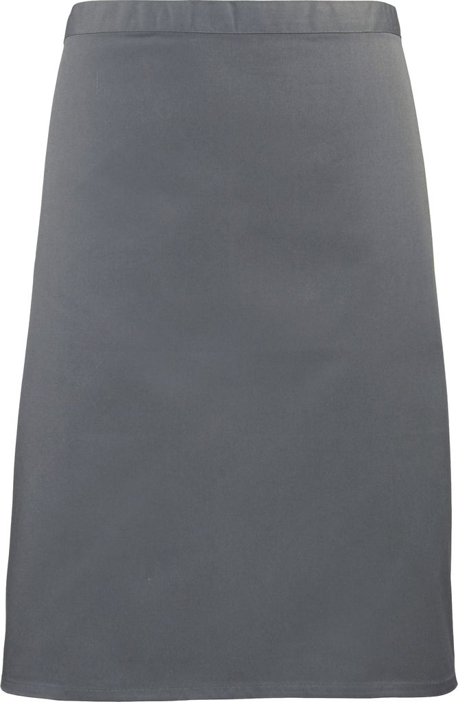 Premier Damen Schürze halblang (2 Stück/Packung) RW6791 (Einheitsgröße) (Stahl)