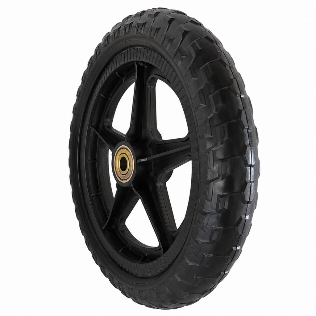 Komplettrad Vollgummi Reifen 12 Zoll Scooter Kickscooter Produktbild 
