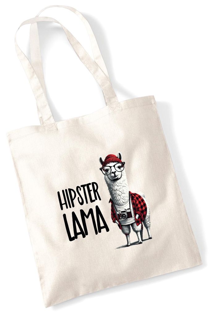 Huuraa Jutebeutel Hipser Lama Comic Meme 10 Liter Natural Baumwolle Tasche Geschenkidee