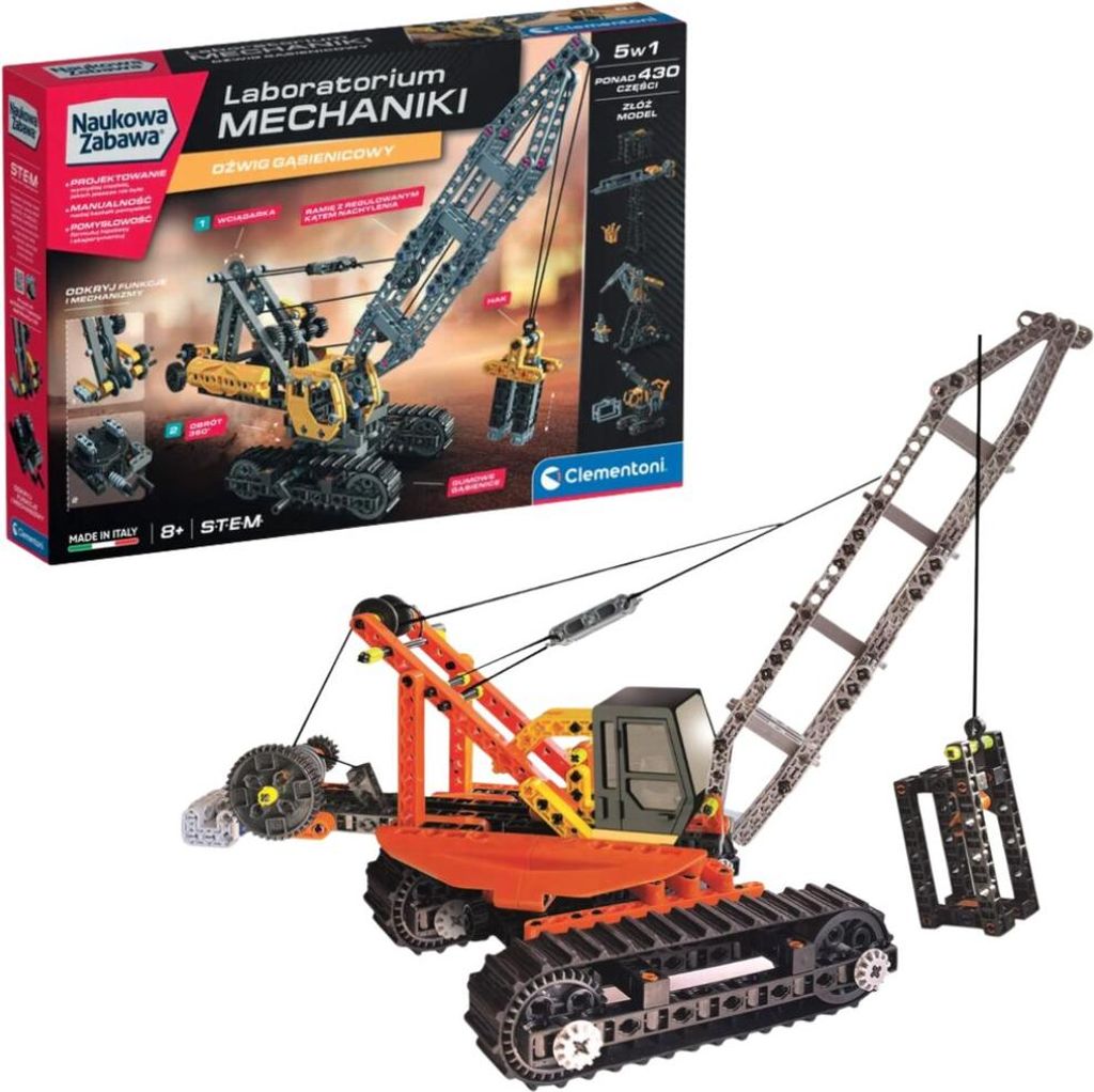 Clementoni Naukowa Zabawa - Laboratorium mechaniki Dwig