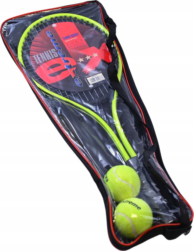 Tennis Set für Kinder 23 Zoll - Tennisschläger mit 2 Bällen & Tasche - Leichtes Training