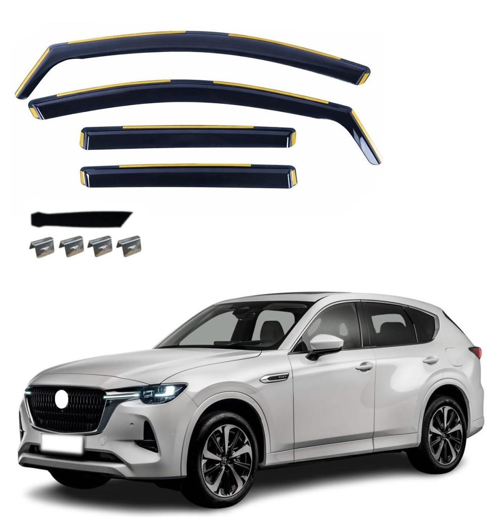 Kit complet de 4 déflecteurs de vent pour MAZDA CX-60 Image du produit 
