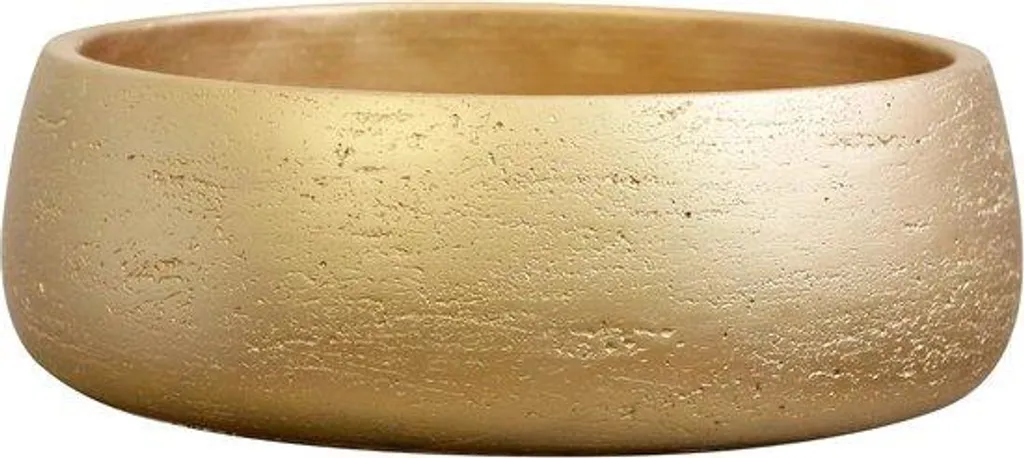 Bol décoratif doré 28,5 cm en céramique pour centre de table de fête