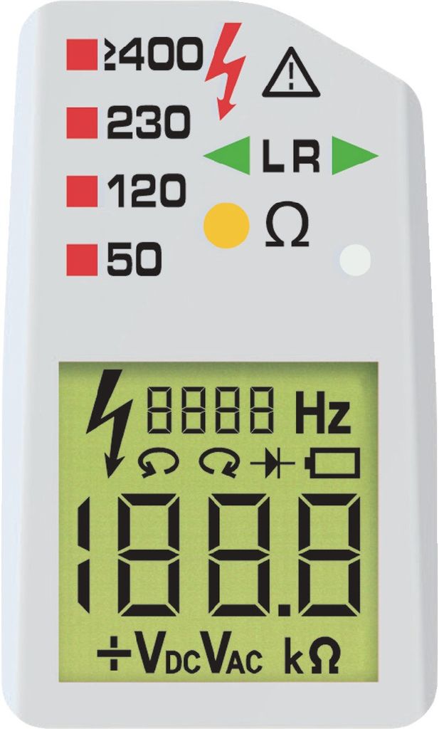 Benning 200-1000V LED Prüfspitze ABS-Gehäuse Stromprüfgerät Spannungsprüfer Phas 