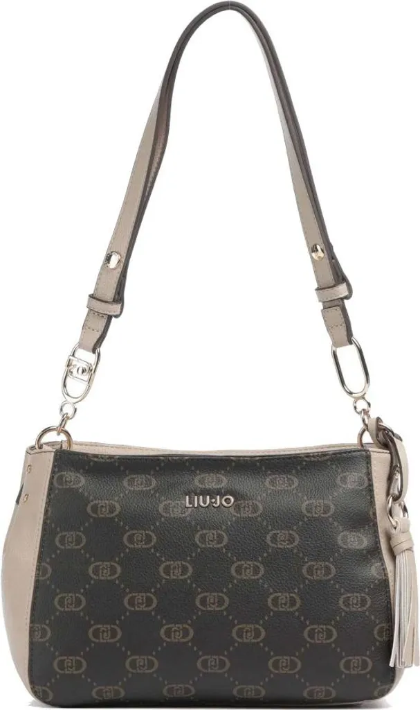 Liu Jo M Crossbody Marron - Sac avec Bandoulière Ajustable et Finition Or
