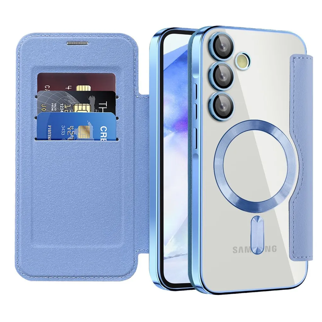 Cover Samsung A55 Azzurro MagSafe: L'accessorio Chic per il tuo Smartphone