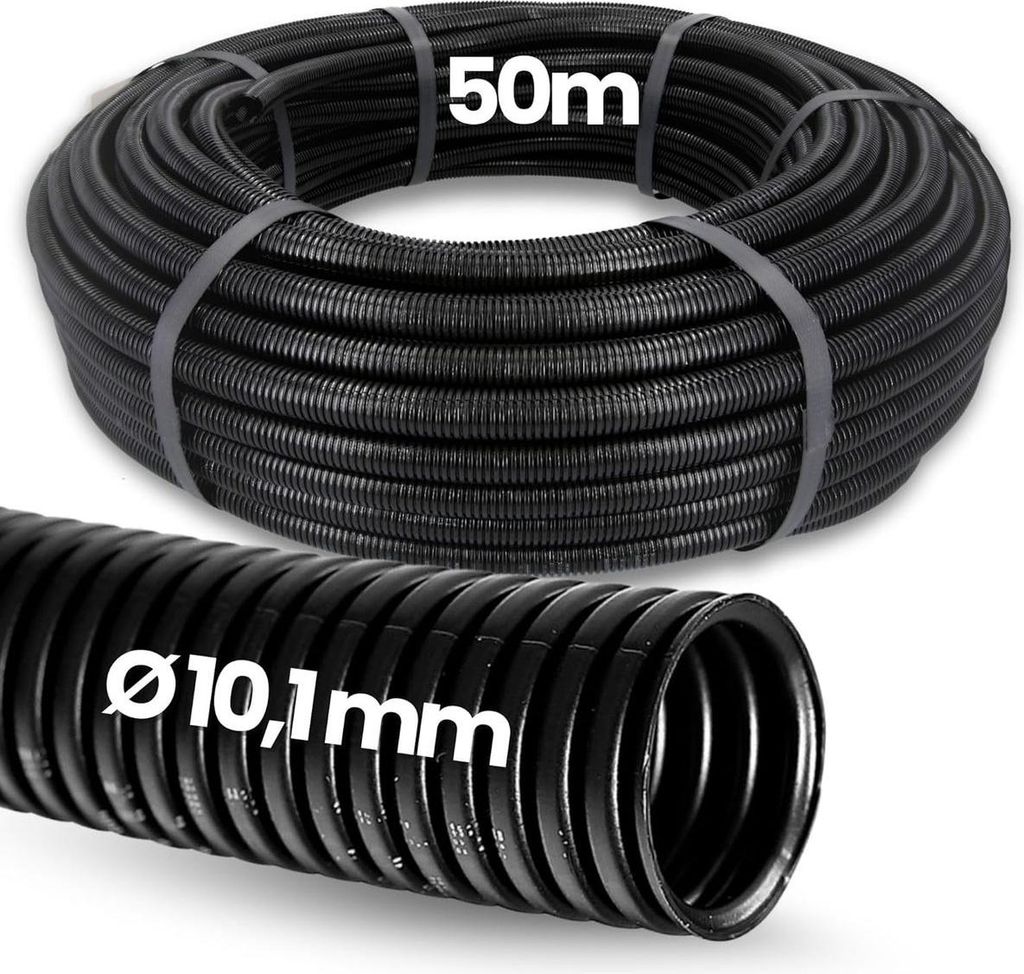 50 meter Kalitec boorbuis, PA6, normaal profiel, NW10, Productafbeelding 