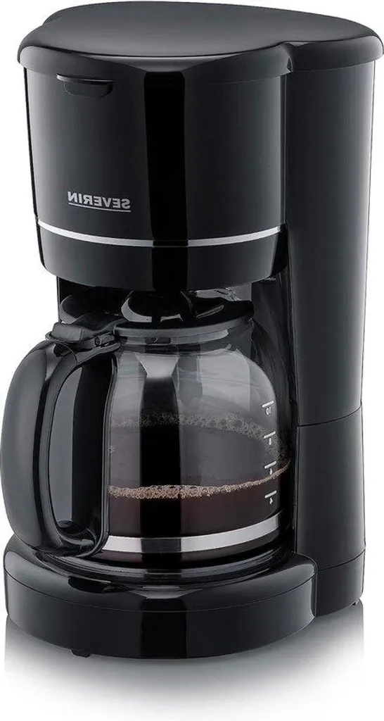 Cafetière à filtre manuelle 10 tasses noire et filtre permanent inox