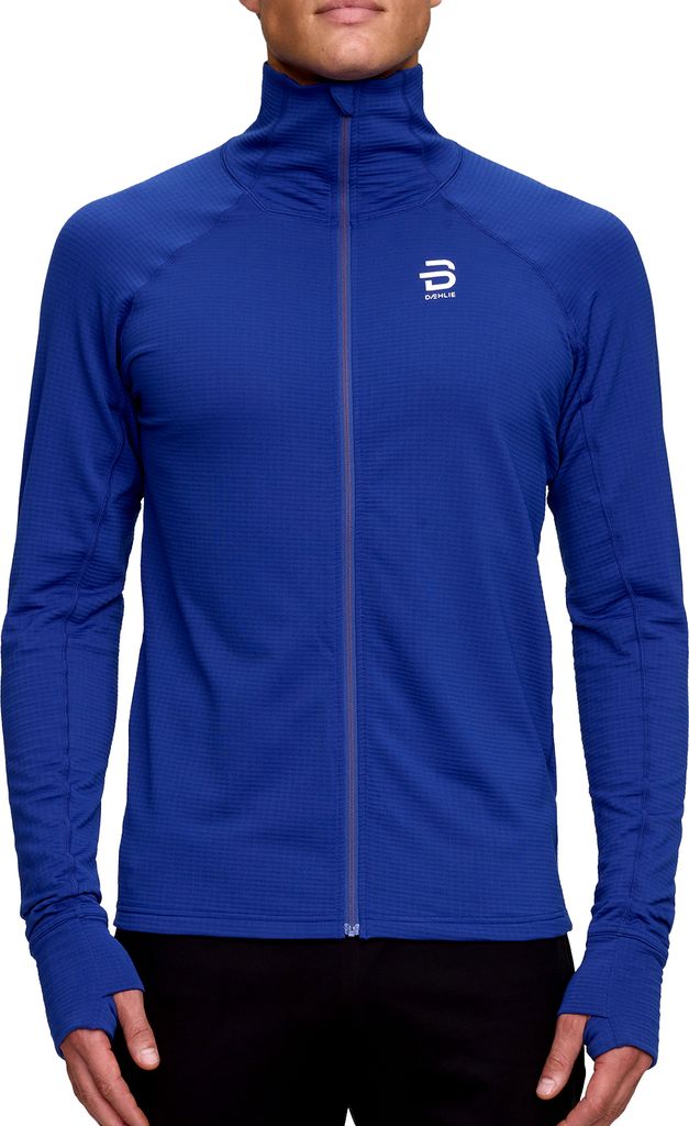 Daehlie Herren Midlayerjacke Langlaufjacke Funktionsjacke Laufjacke, Farbe:Blau, Artikel:-24300 surf the web, Größe:L