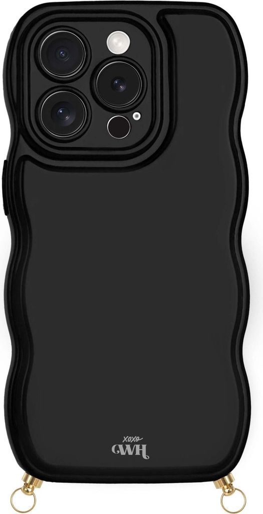 xoxo Wildhearts Glossy Wavy Cord Case Black Hülle – Für iPhone 14 Pro Max
