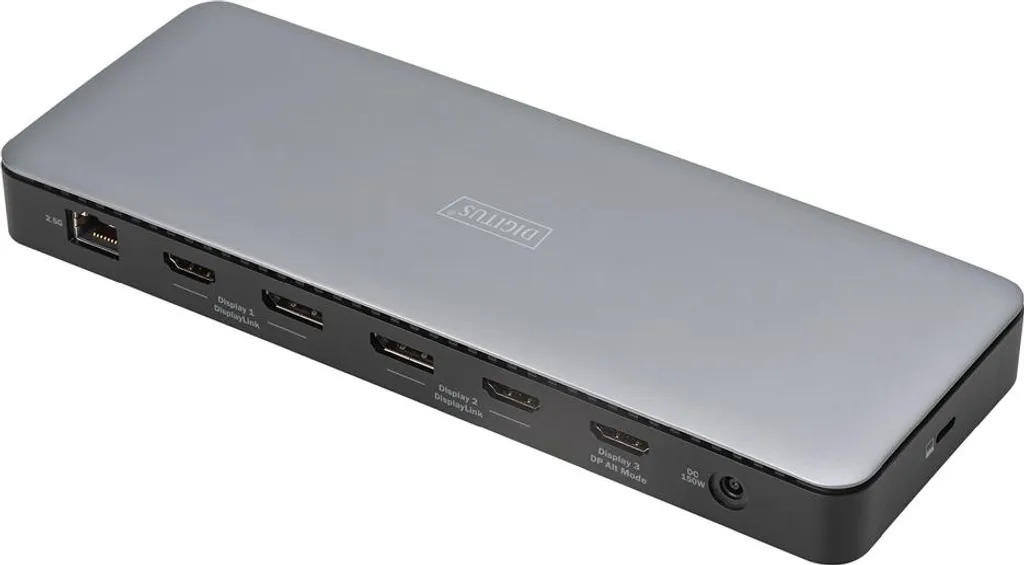 Adaptateur USB-C Double Écran 4K pour Télétravail et Bureau Argenté - 2