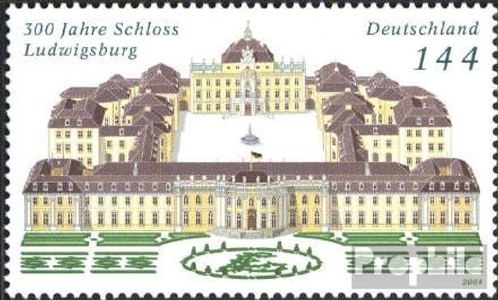 Briefmarken BRD (BR.Deutschland) 2004 Mi 2398 (kompl.Ausg.) postfrisch Ludwigsburg