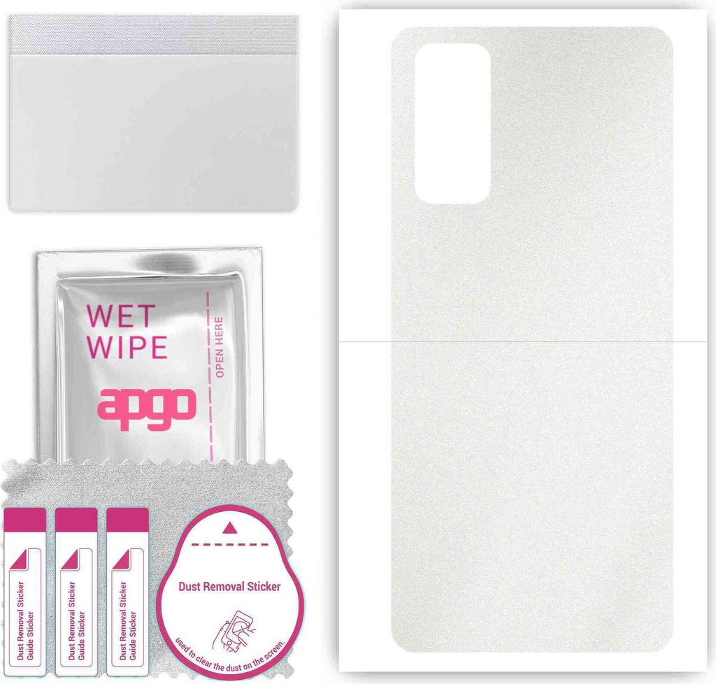 apgo Rückseite Schutzfolie, Skin, kompatibel mit Honor 30 Pro, Hinten Displayschutzfolie aus Vinylfolie, kratzfest, einfache Montage - Matt Transp...