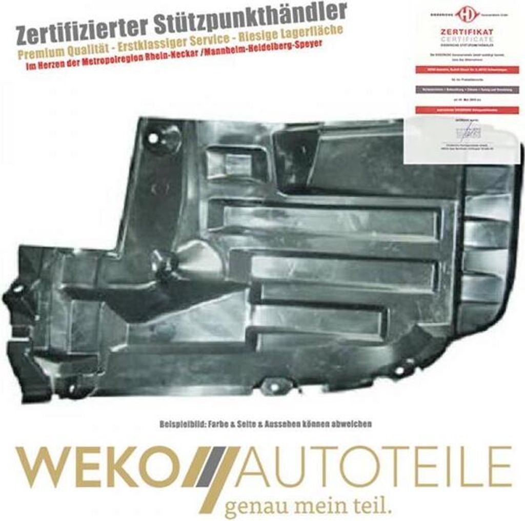 Verkleidung Radhaus vorne rechts DIEDERICHS 5881816 für MITSUBISHI