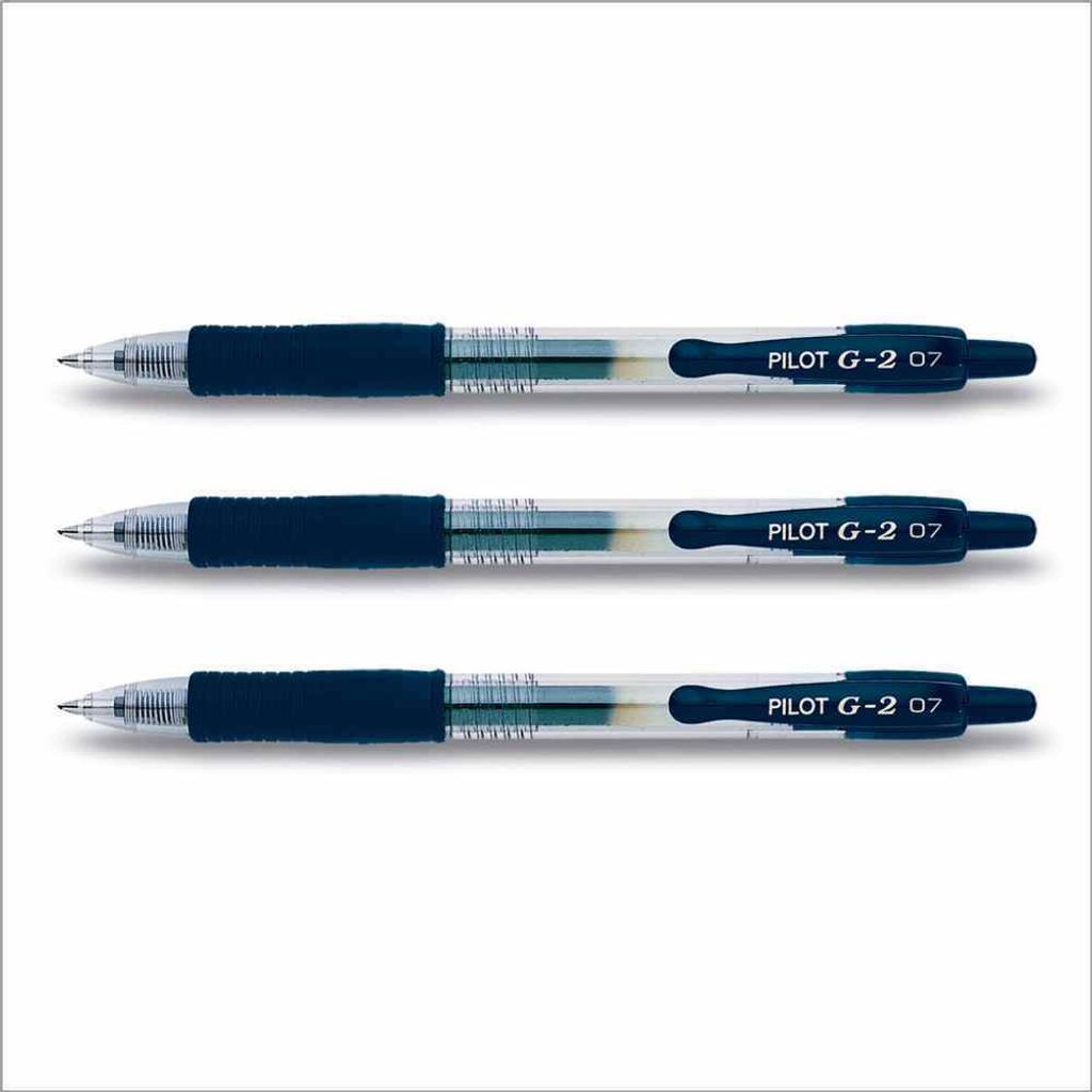 Pilot G2-07 Gelschreiber blauschwarz - 3er-Set
