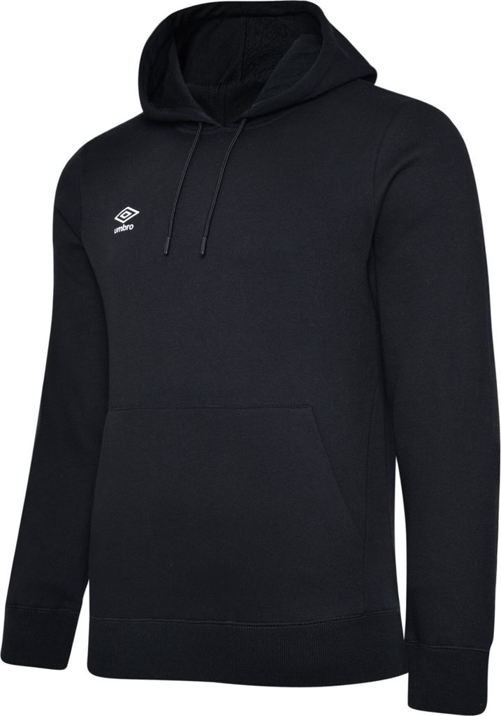 Umbro - "Club Leisure" Kapuzenpullover für Kinder UO290 (140) (Schwarz/Weiß)