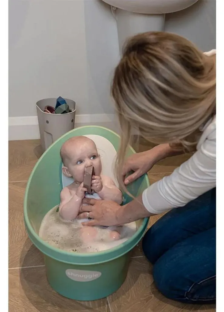 Baignoire nourrisson Shnuggle Eucalyptus idéale pour les petits espaces