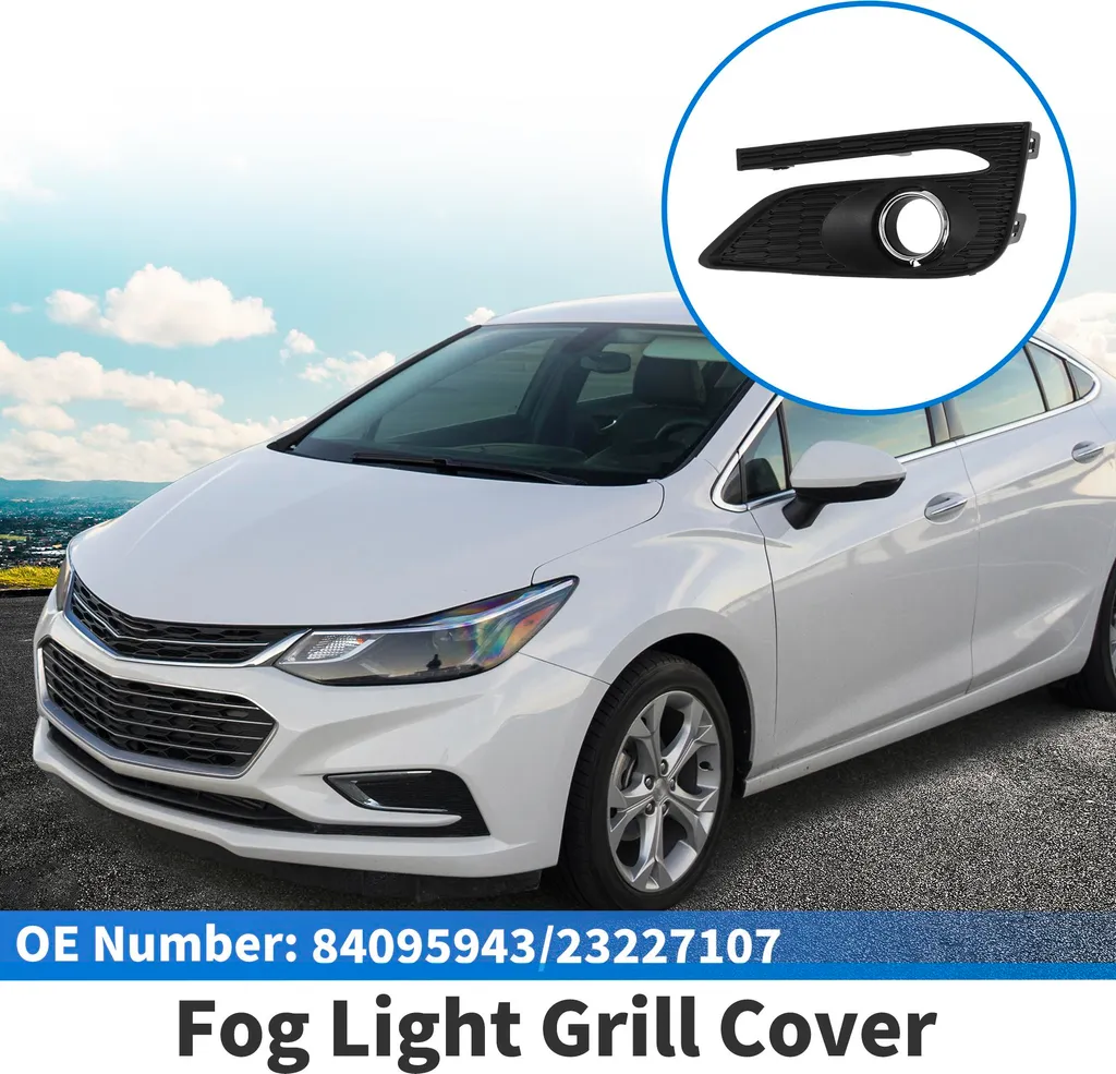 Grille de Pare-Chocs en ABS Noir et Argent pour Chevrolet Cruze 17-18