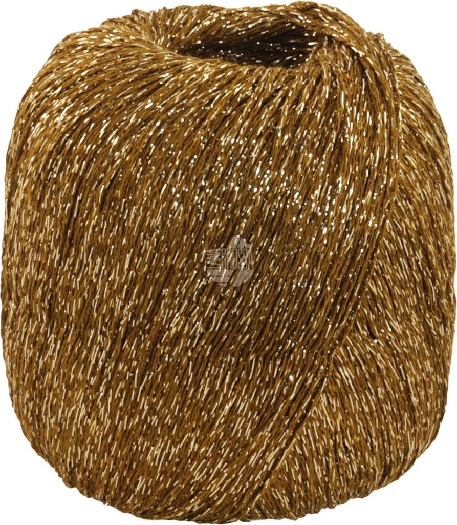Lana Grossa - Brillino 0037 khakibraun gold Produktbild 