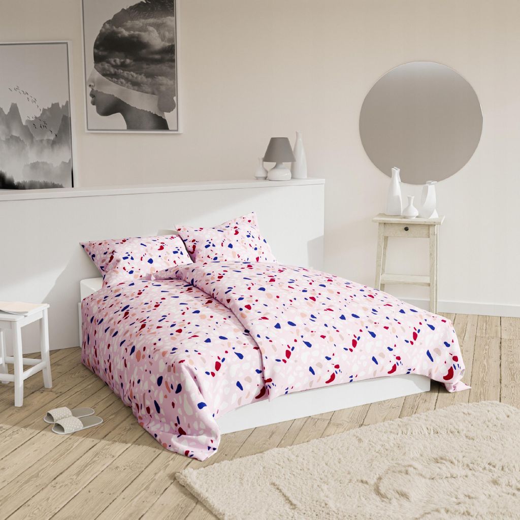 Komplettes Baumwolle Sleeve 160X200 + 2-Piece Pad 70X80 Cm