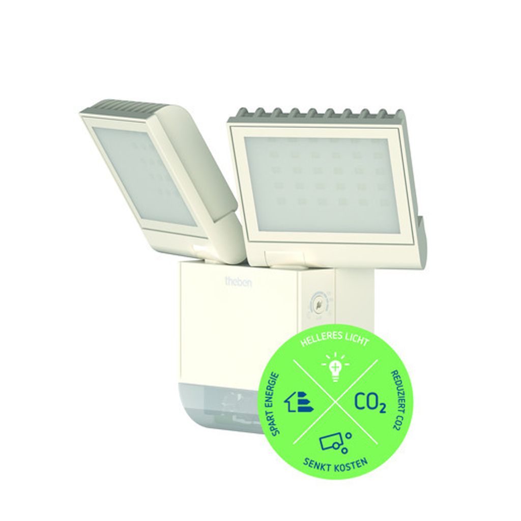 Theben 1020802 theLeda S17-100 WH Faretto LED I rilevatore Immagine del prodotto 