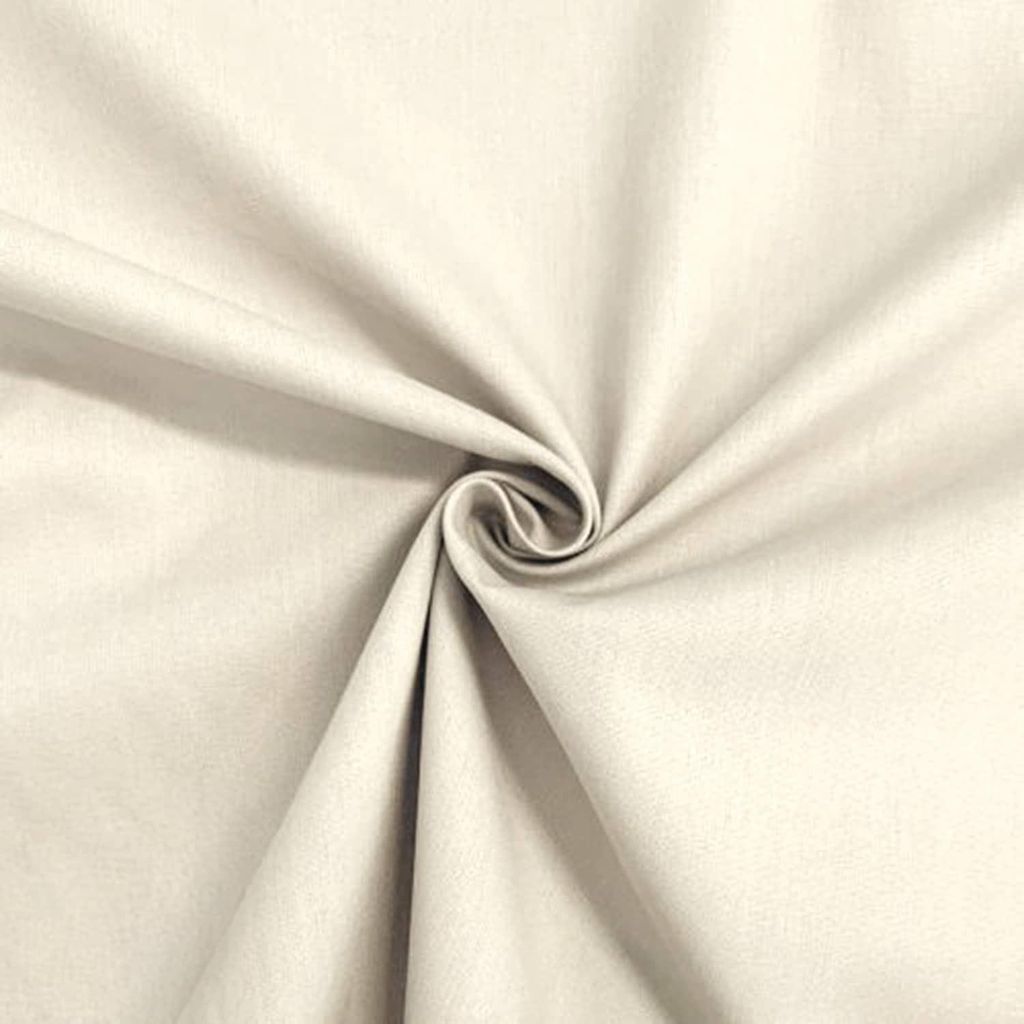 Coupon Stoff Popeline Baumwolle Tiny - 0,5 m - Ecru | by Craft Loom