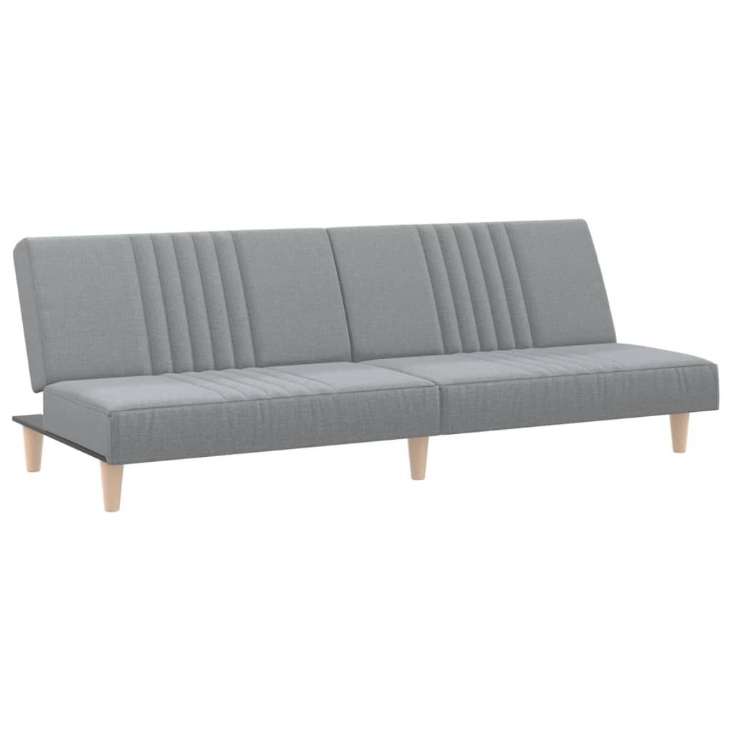 vidaXL Canapé-lit Tissu gris clair Image du produit 