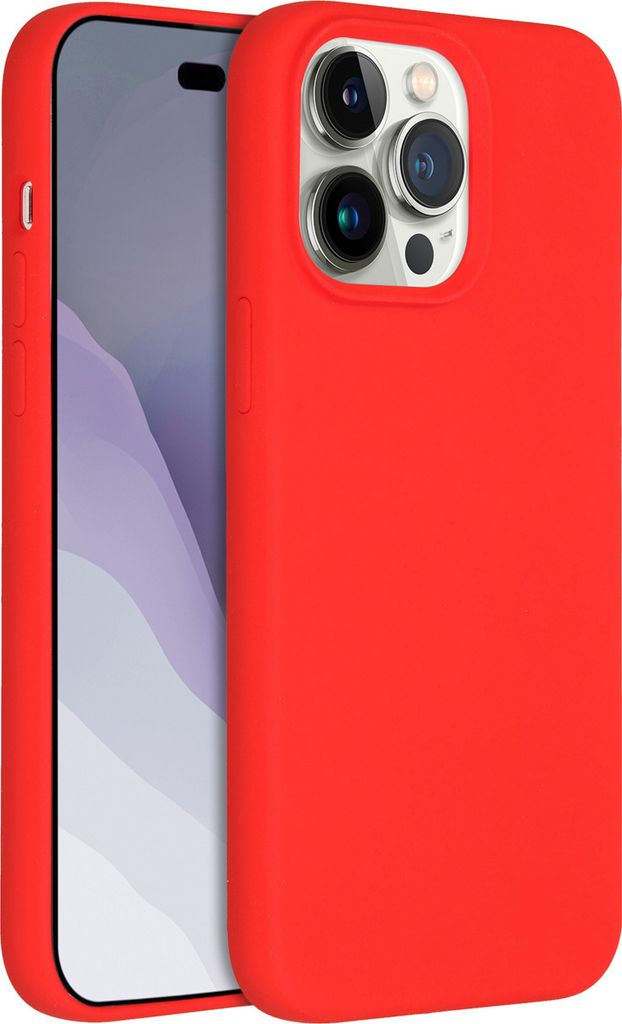 Accezz Liquid Silikoncase mit MagSafe iPhone 14 Pro Max - Rot
