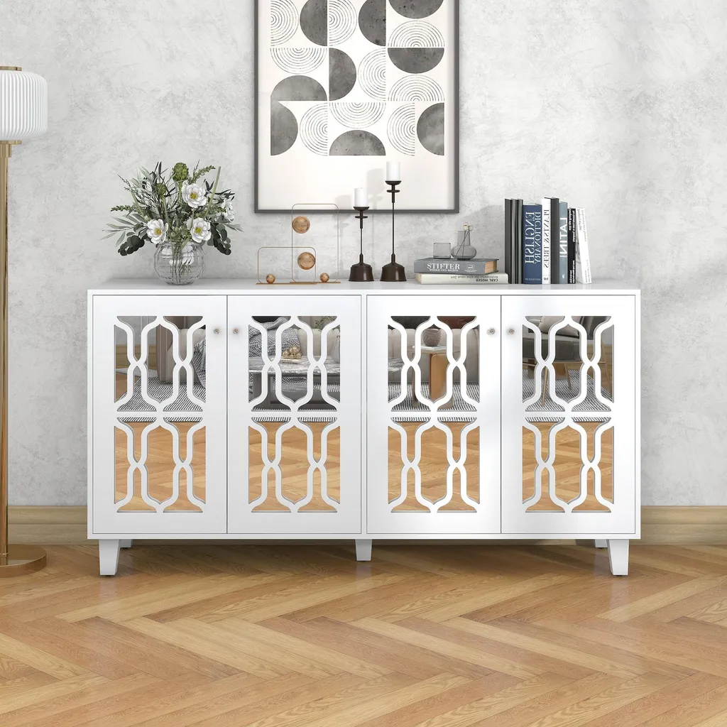 Buffet de rangement 160 cm pour optimiser l'espace de la salle à manger