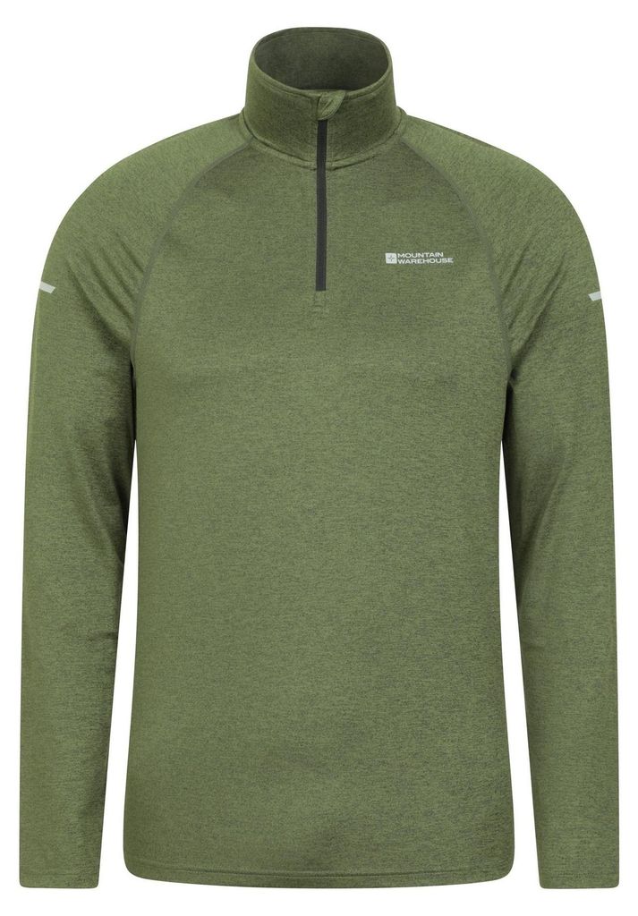 Mountain Warehouse - "Echo" Midlayer mit halbem Reißverschluss für Herren MW2042 (S) (Grün)