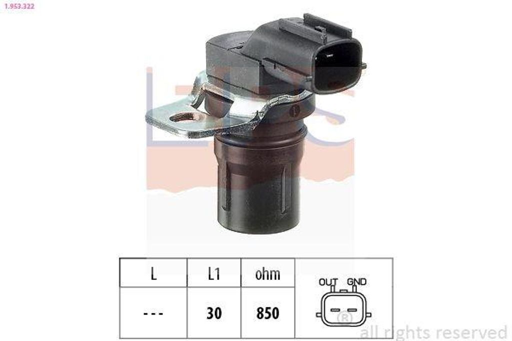EPS Drehzahlsensor Automatikgetriebe 1.953.322 für FORD Fiesta Mk6 Schrägheck (JA8, JR8) Focus II Schrägheck (DA, HCP, DP) Focus II Kombi FOCUS ...