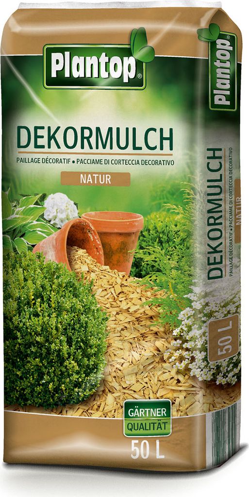 Plantop Dekor Mulch natur 50l Produktbild 