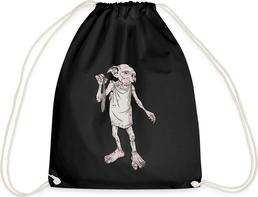 Spreadshirt Harry Potter Dobbys Geschenk Turnbeutel, One size, Schwarz