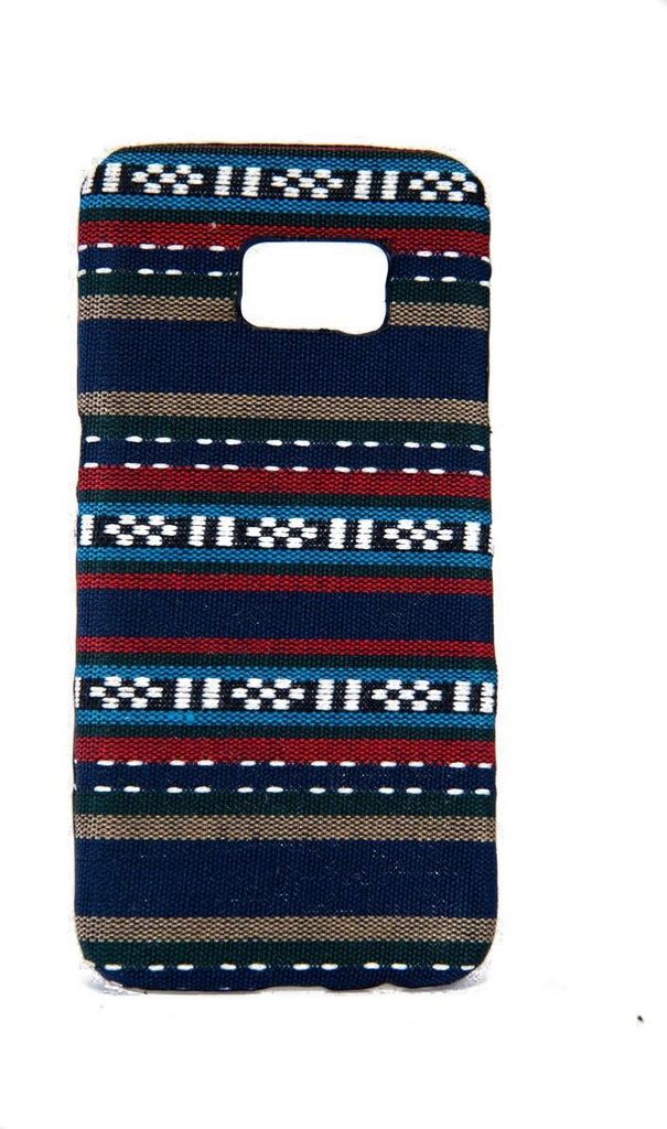 Handyhülle aus Stoff-Case für Samsung Galaxy S7 Edge Cover Etuis Bumper Blau