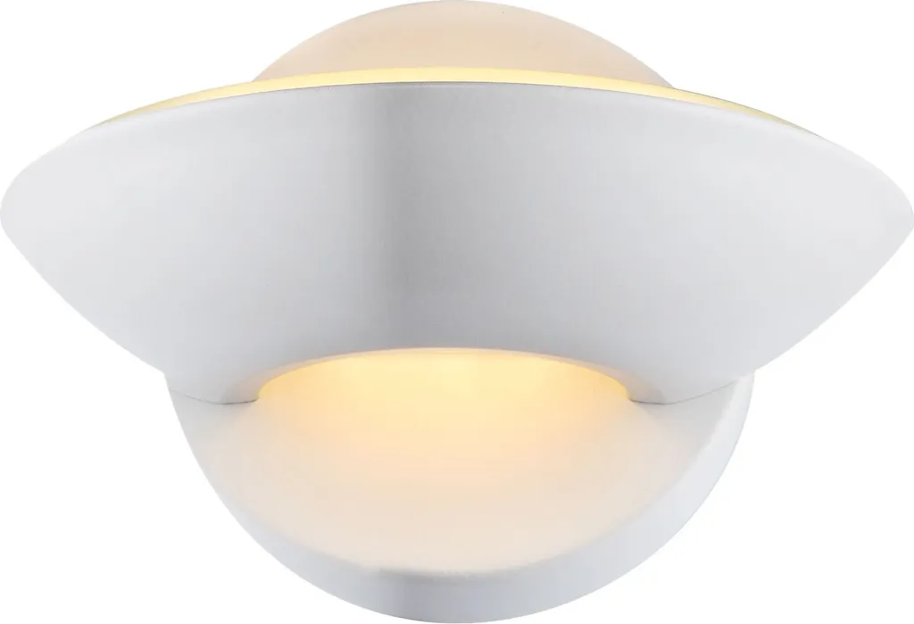 Globo Lighting Applique murale en métal blanc avec éclairage LED intégré - 4