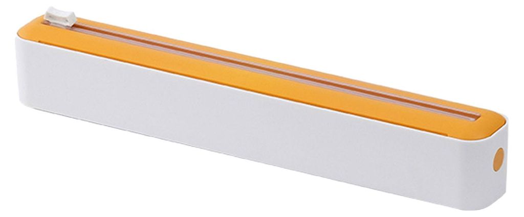 Plastikfolienspender mit Schiebeschneider, nachfüllbare PP-Frischhaltefolie für Aluminiumfolie, Blech, Backpapier
