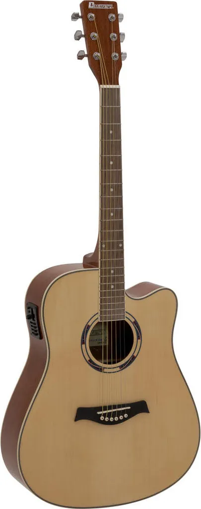 Guitare Folk Dreadnought Naturelle DR-520 - Instrument à Cordes Acier